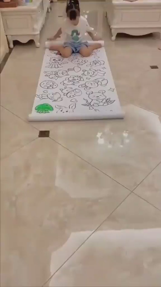 Reusable Doodle Art Roll - Underwater Theme (2 meters)