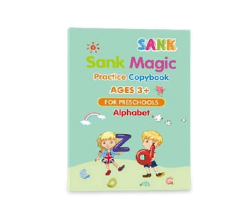 Sank Magic Practice Copybook (4 BOOKS,1 PEN,1 GRIP,10 REFILL)(Pack of 2)