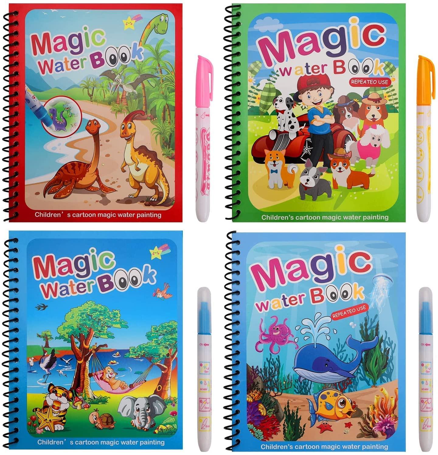 Reusable Magic Water Quick Dry Book Water Coloring Book