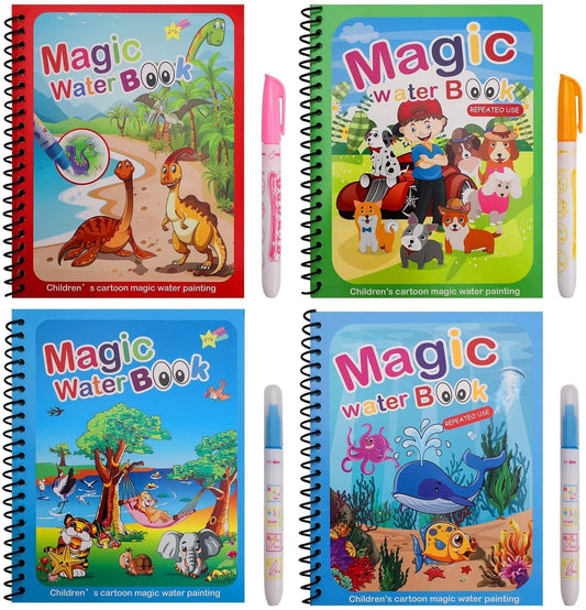 Reusable Magic Water Quick Dry Book Water Coloring Book